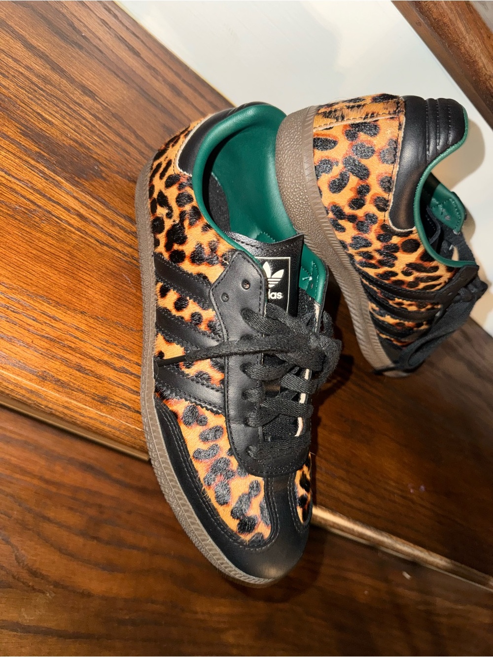 Adidas Samba OG Leopard Pony Hair Sneakers – Women’s US 8 - Picture 6 of 8